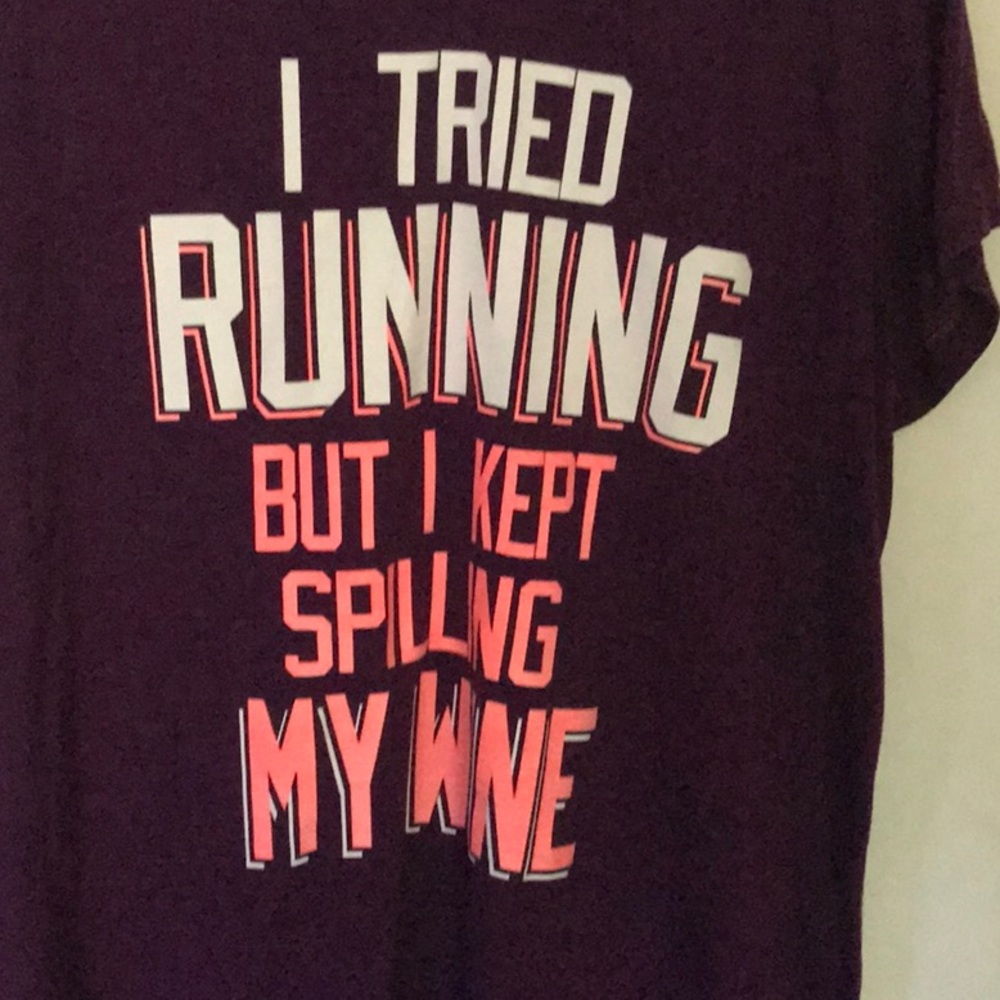 Plus size purple tee